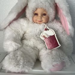 Vintage 1998 Anne Geddes Baby Bunnies Bean Filled Collection Plush
