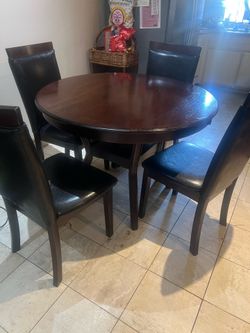 Wood kitchen table