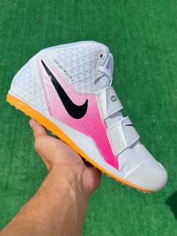 NIKE ZOOM JAVELIN ELITE 3 “WHITE/ LASER ORANGE” TRACK & FIELD SPIKES (Size 9.5, Men’s)