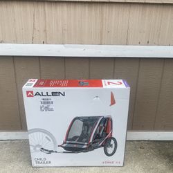 Allen Sports Deluxe Steel 2-Child Bicycle Trailer, T2 Red NEW