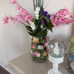 Glass Tulip Floral Arrangement  MADE TO ORDER