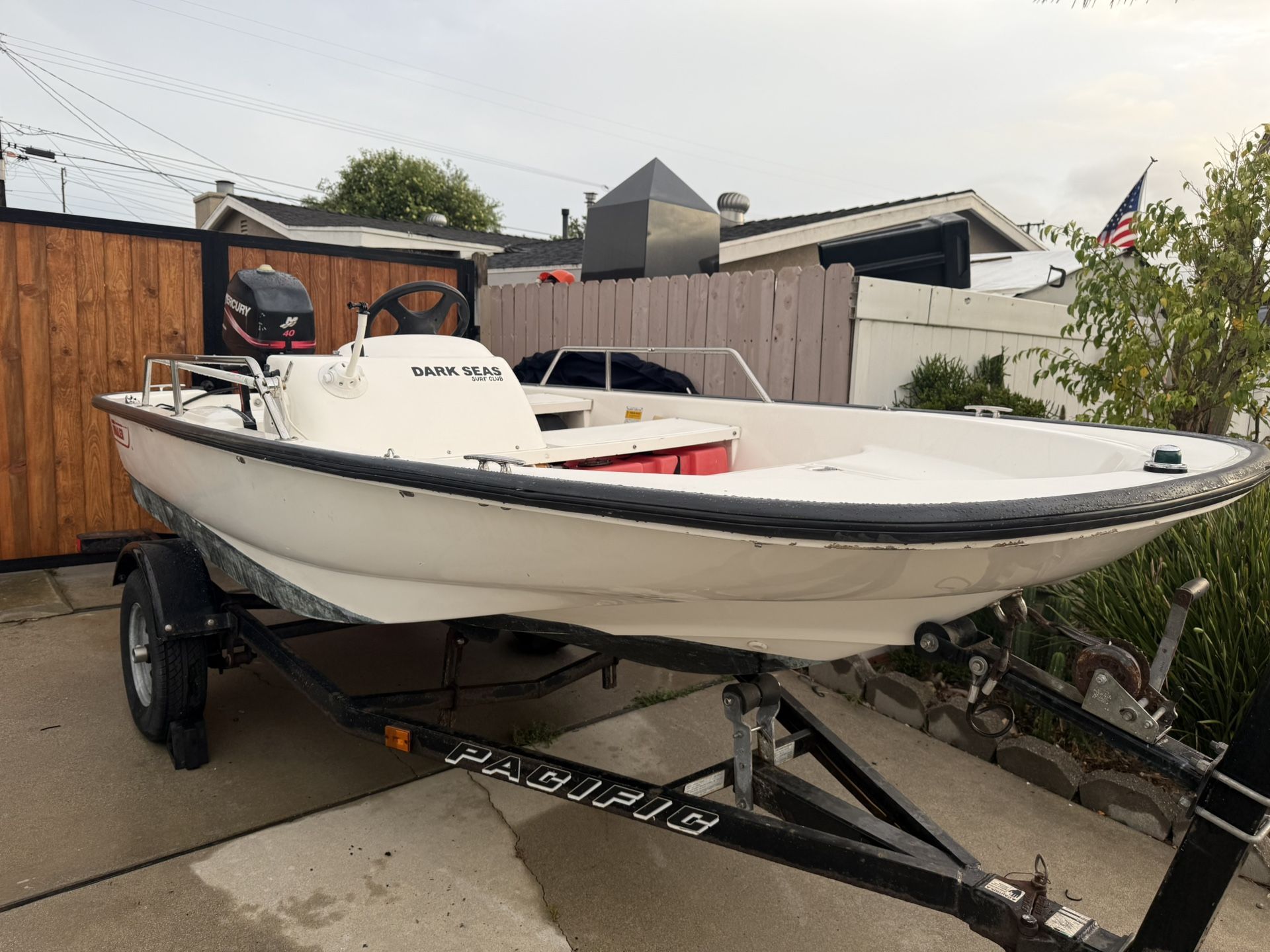 2001 130 13 Ft Boston Whaler Mercury 40hp