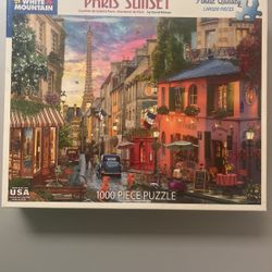 Paris Sunset 1000 Piece Puzzle  