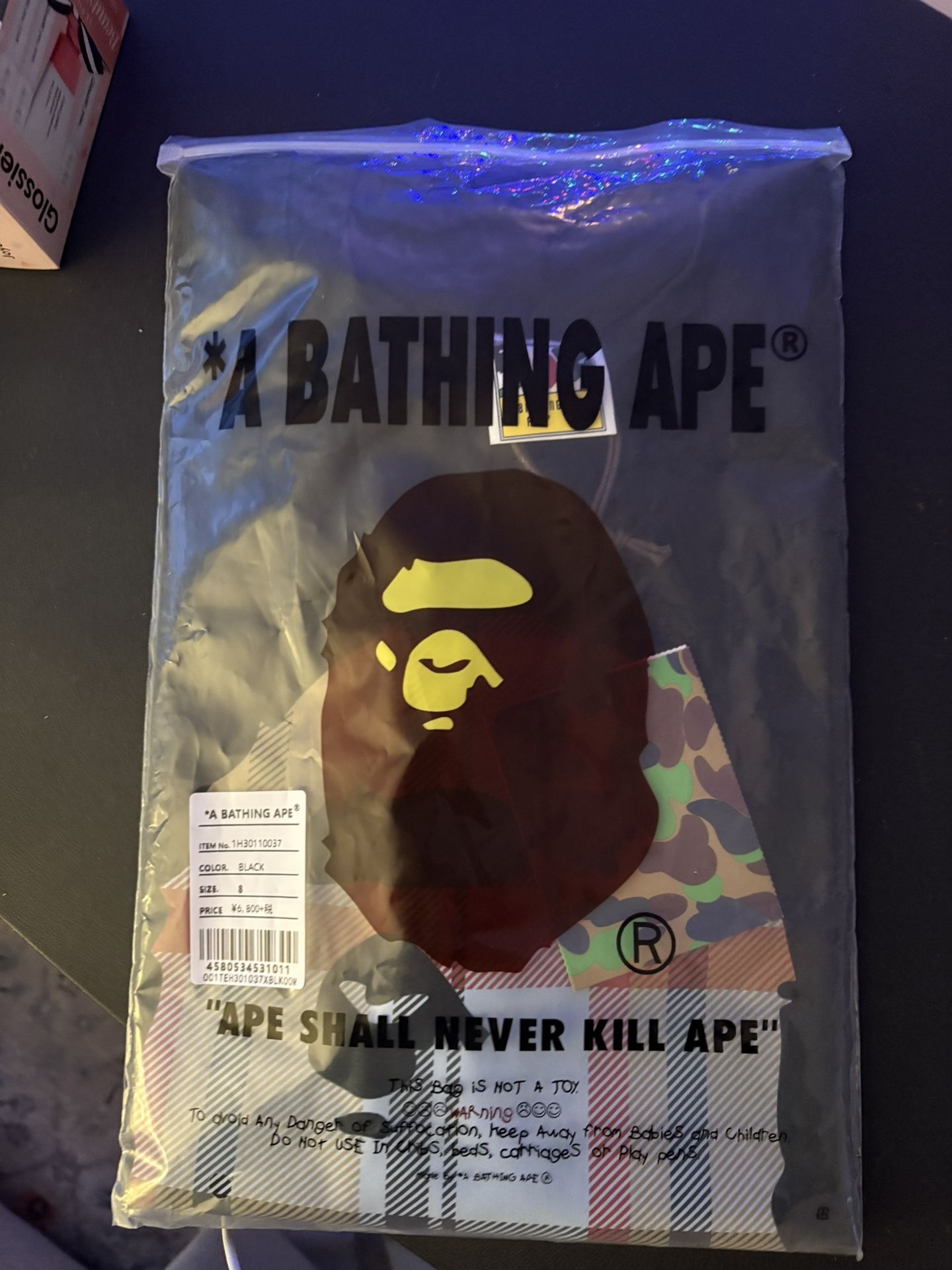 Size S Brand New Burberry X Bape Tee With Bag