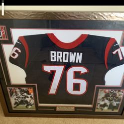 Game Used Football 🏈 Jersey In Very Nice Frame.  Acquired From Former Player.  