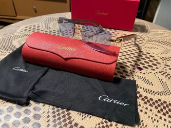 C brown wood blue sunglasses