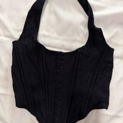 vintage black halter top 