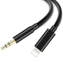 iPhone Aux Cord for car, 3.3ft Lightning to 3.5mm Aux Audio Auxiliary Cable,Home Stereo, Speaker, Headphone Compatible with iPho