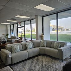 4-PC Fabric Sectional Sofa-Adney 