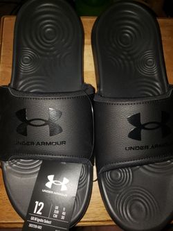 Under Armour slippers size 12