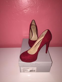 Red high heels shoes (size 7)
