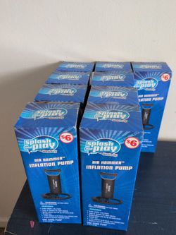 9 packs of inflatable pump 6 each