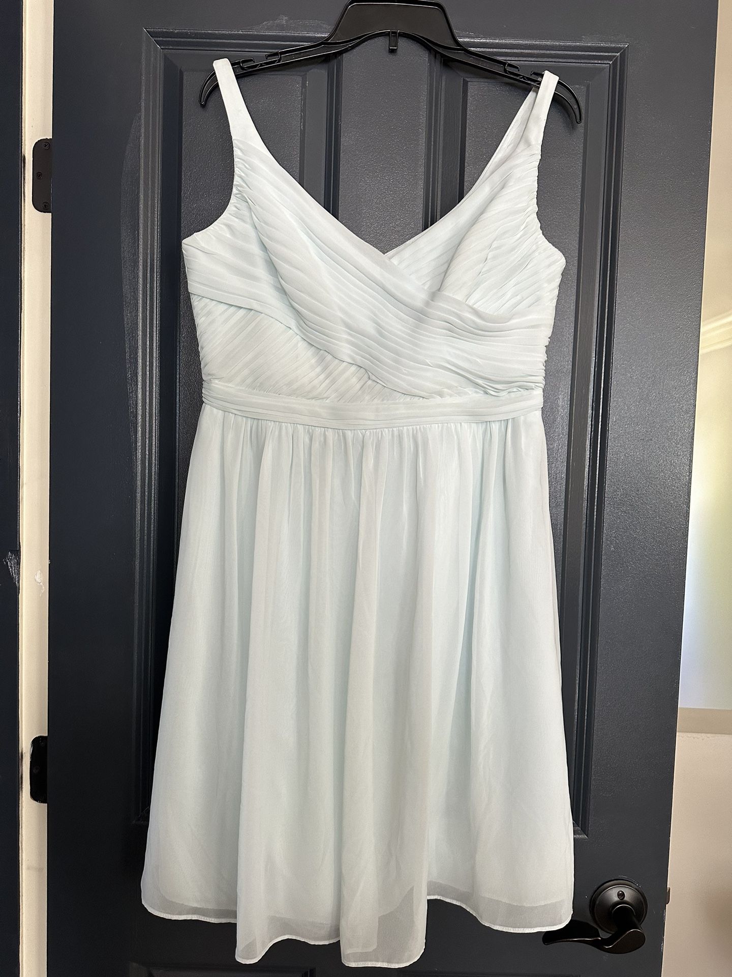 David’s Bridal Short Length Light Blue Dress