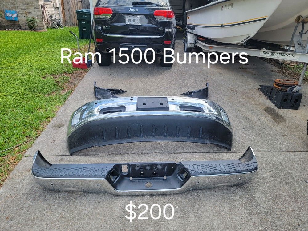 2016 Ram 1500 Front And Rear Chrome Bumpers