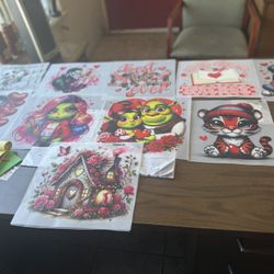 Valentines heat Transfer Prints