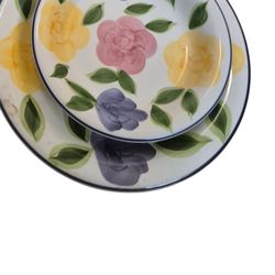 Flora Di Roma Set Of Rosa's   10.5 in Dinner & 8 In Salad  Plate (5)  Brand New 