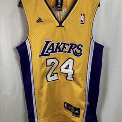 Men's Adidas NBA Yellow Lakers Jersey #24 Bryant Size S, authentic new 