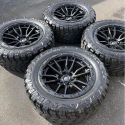 Ford F150 Fuel Rebel 20” Wheels And 33”  Mud-Terrain Tires
