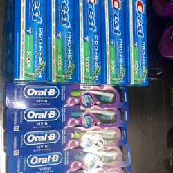 Crest Toothpaste And Oral-b Toothpaste Bundle