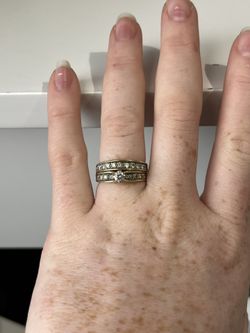 14k Yellow Gold Diamond Wedding Set