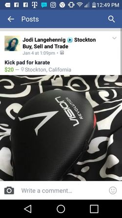 Karate training kick pad