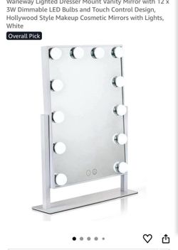 White Vanity mirror