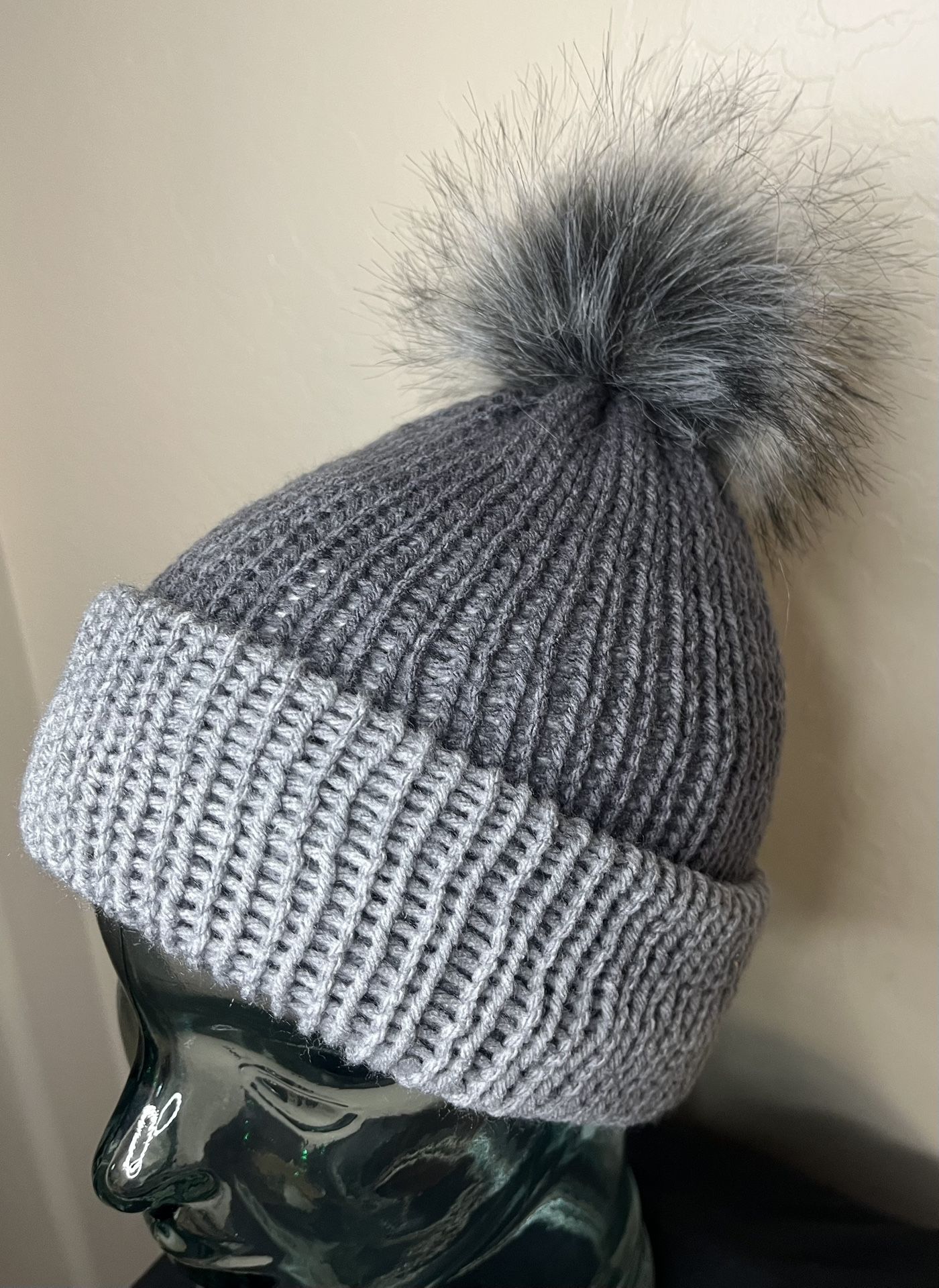 Unisex Reversible Adult Hand Knit Beanie