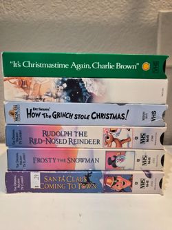 Lot of 6 Christmas Classic VHS Tapes