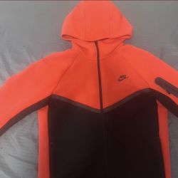 Orange Redish Nike Tech Top 