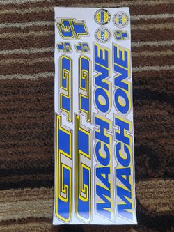 GT Mach One Bmx Bike Decal