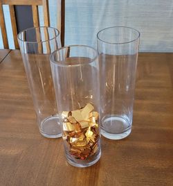 Glass vases/candle holders