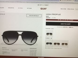 QUAY Ladies High Profile Sunglasses