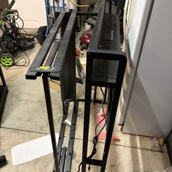 Twin Bed Frame With Outlet To Charge Anything Has LED Lights 