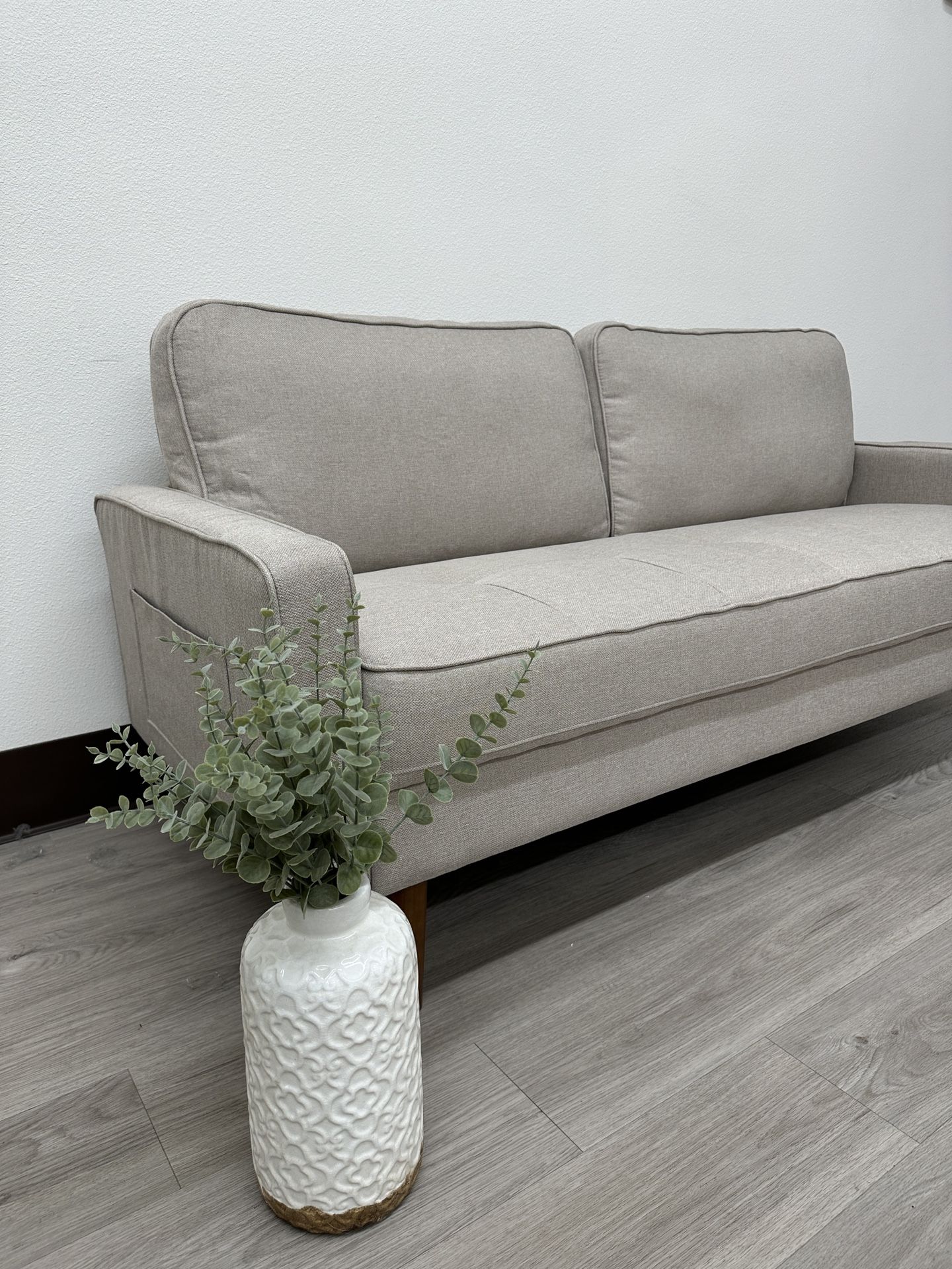 Couch / Sofa 68”(Taupe/Brown)