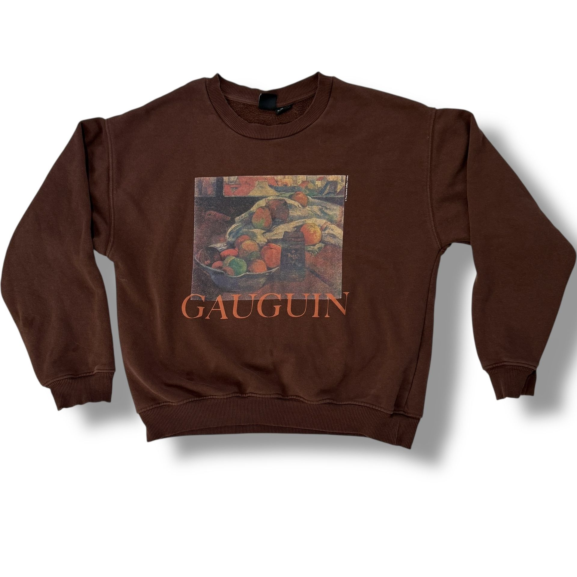 Paul Gauguin Sweatshirt Adult Brown Urban Outfitters National Gallery Bowl of Fruit and Tankard  S   The Paul Gauguin Sweatshirt by Urban Outfitters i