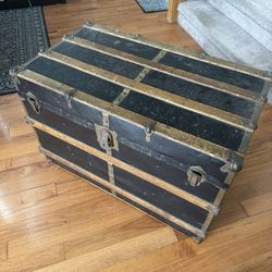 Antique steamer trunk