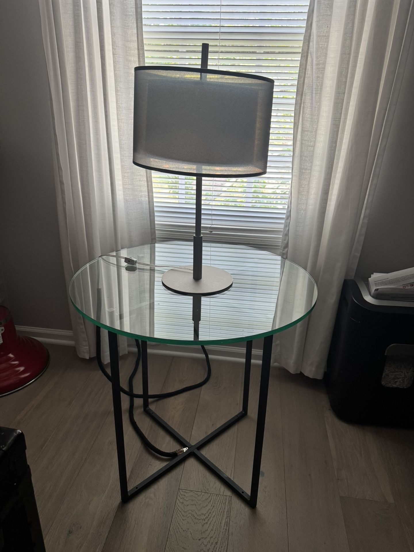 Glass Round End Table Room And Board