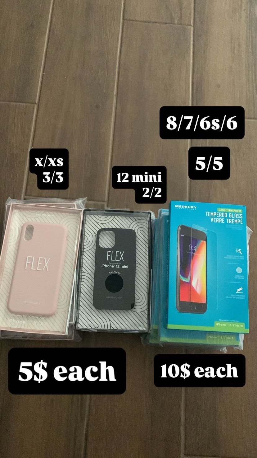 cases and screen protectors