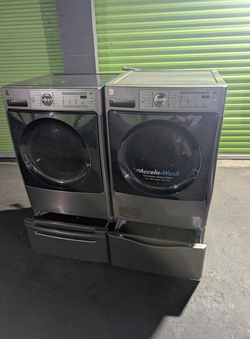 Kenmore Front Load Set Stainless Steel with SteamWash