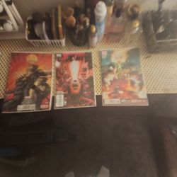 3 Pack Of Semi Vintage Marvel Comic Books