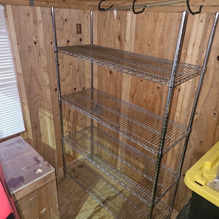 Stainless Steel Wire Shelving 48x18x72