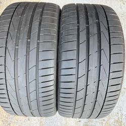 Two Tires 255/35/19 Hankook Ventus S-1 Evo With 75% Left Excellent Deal • 