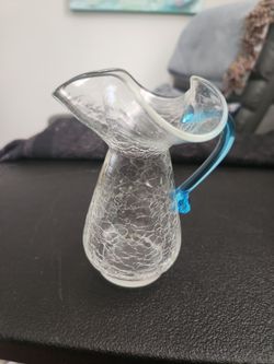 Blenko crackle glass