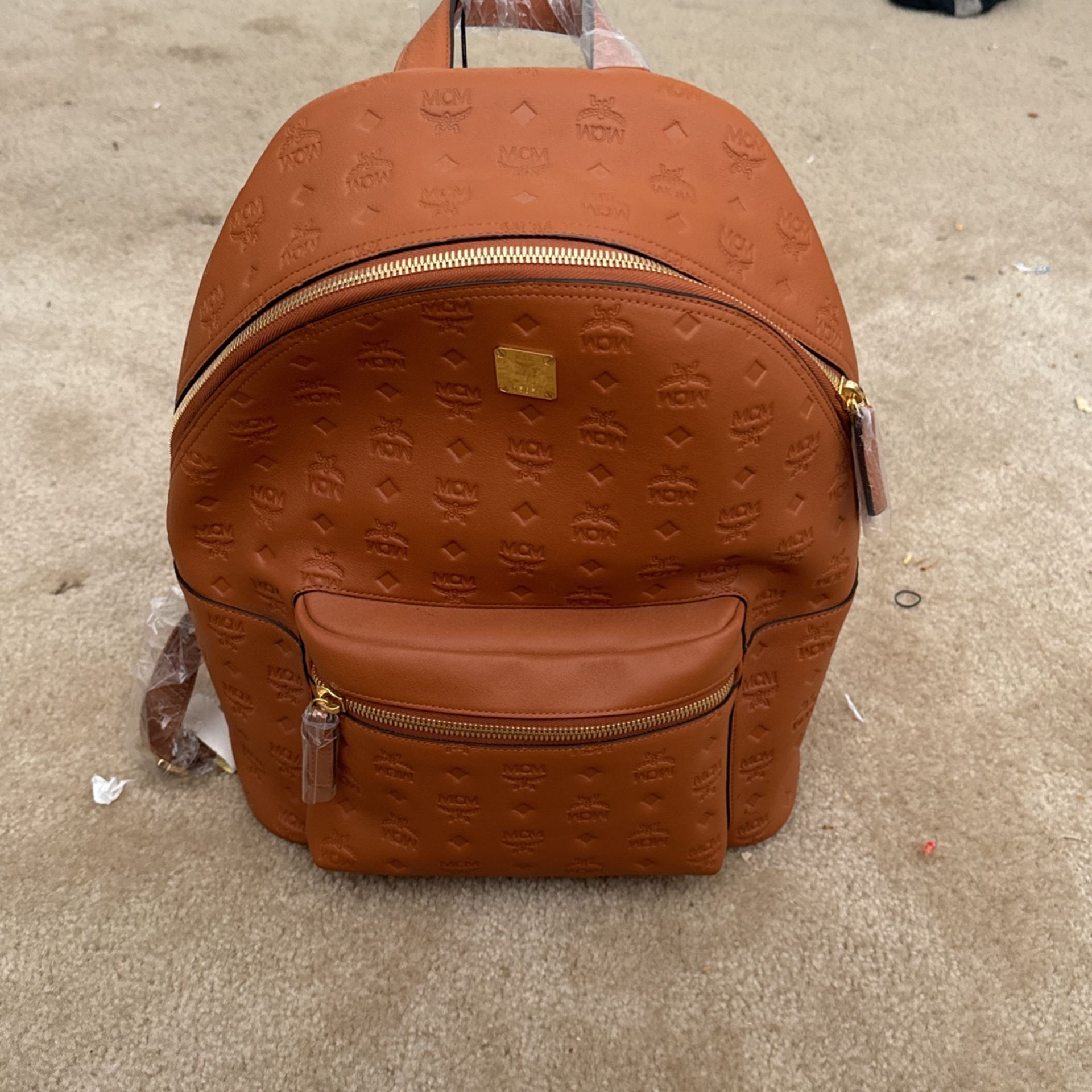 MCM Stark Visetos Small Side-Stud Backpack