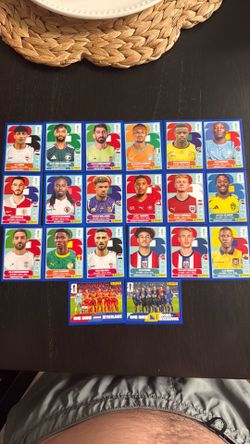 2026 Panini World Cup Blue Parallel stickers