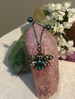 Green Insect Nipple Jewelry
