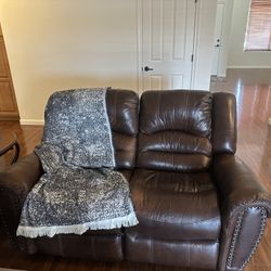 Brown Leather Recliner Sofas