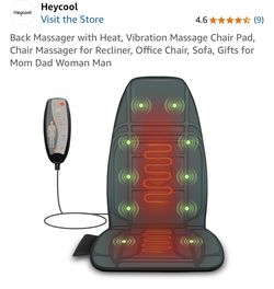 Back Massager with Heat, Vibration Massage Chair Pad, Chair Massager for Recliner