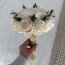 Bridal Bouquet Wood Flowers