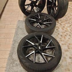 Wheels Number 20 Semi-new Tires